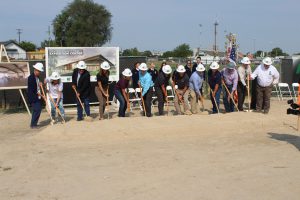 Photo of July 28 groundbreaking ceremony for the new Canyon County Fair Expo Building